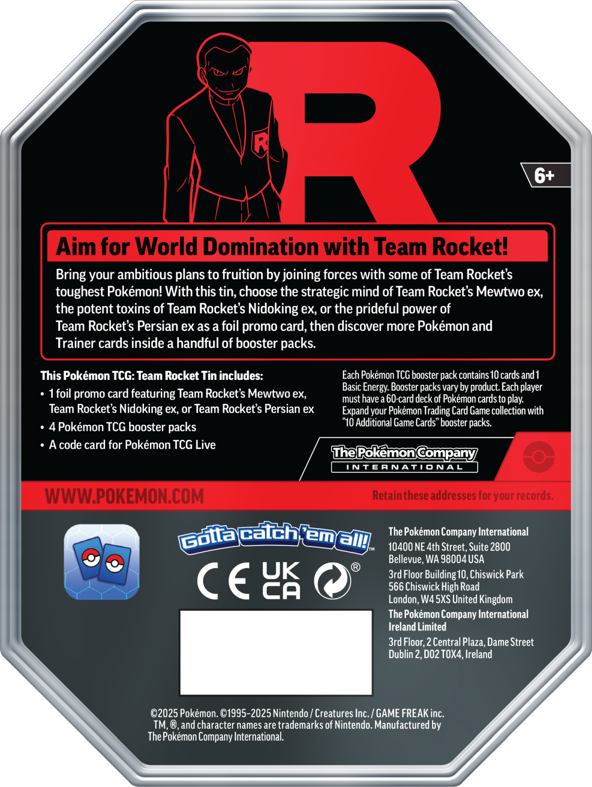 Team rocket Tin - Small