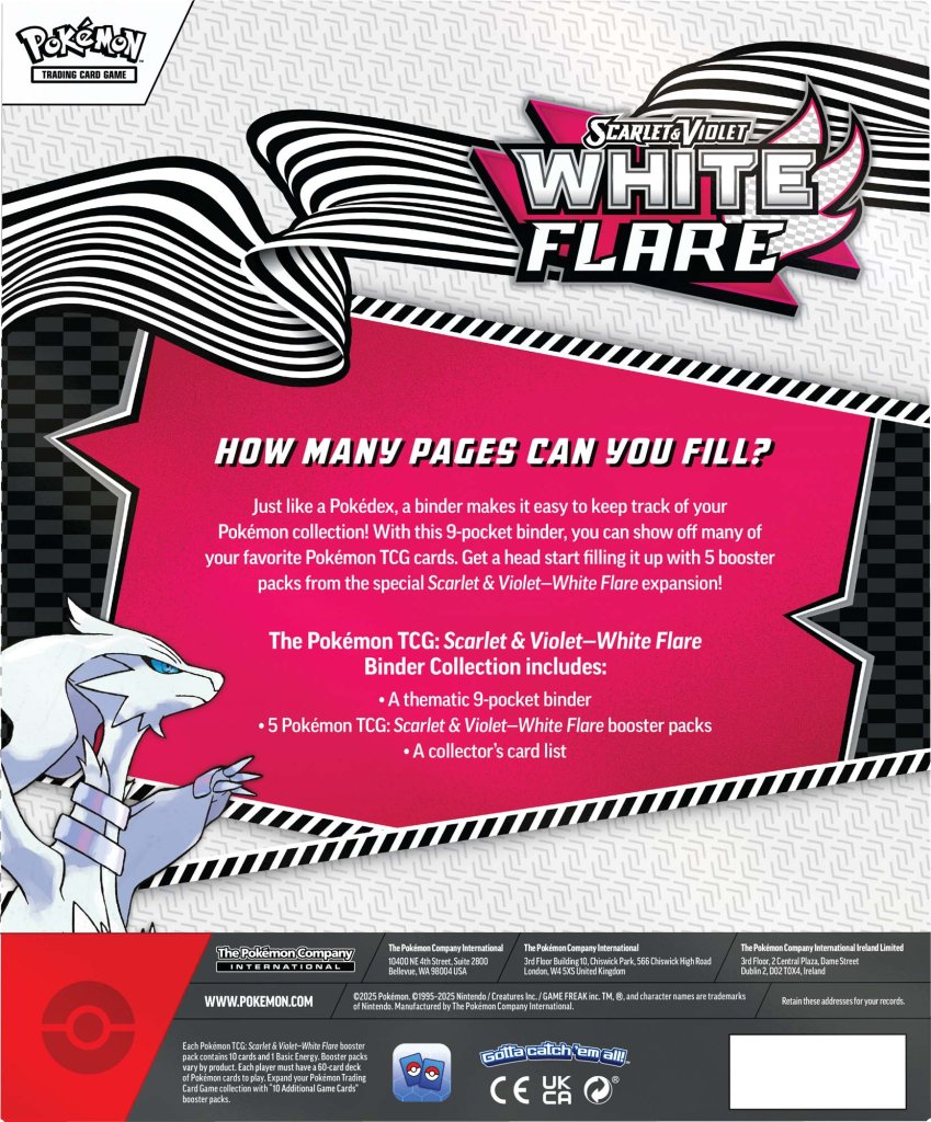 Scarlet & Violet - White Flare Binder collection