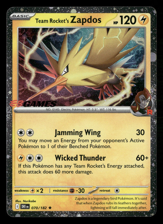 Team Rocket's Zapdos EbGames Promo