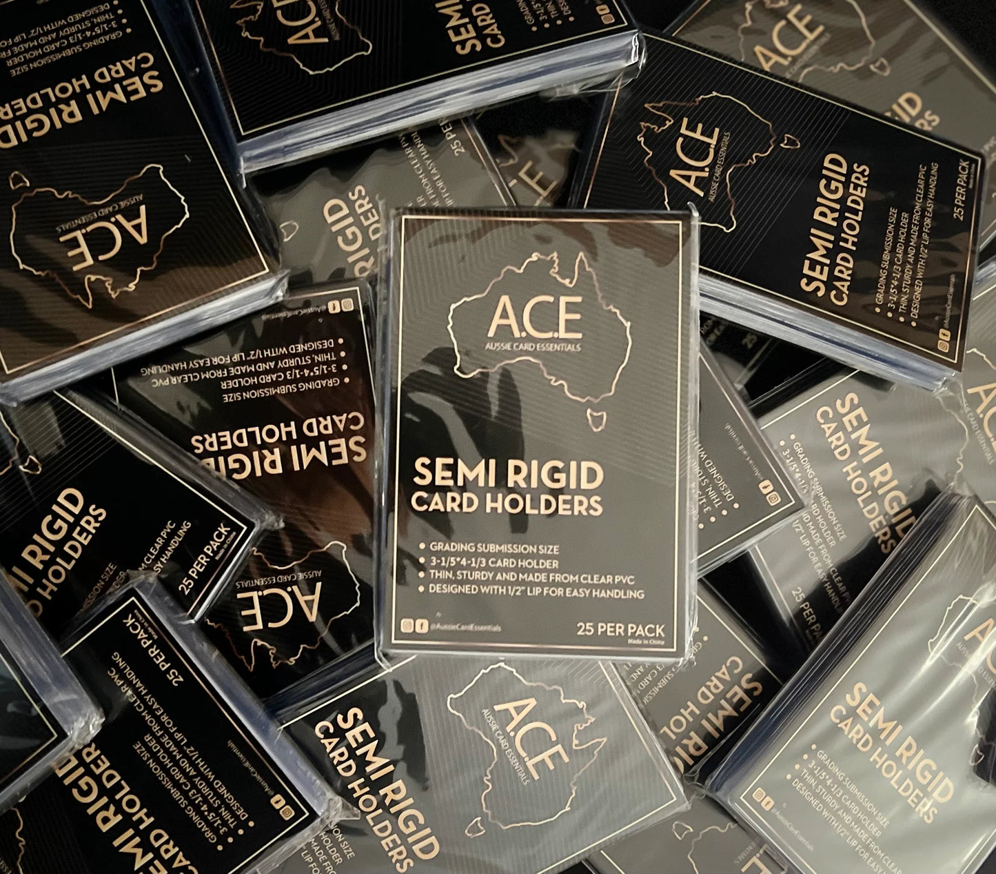 Semi Rigid Card Holder - 25 Pack
