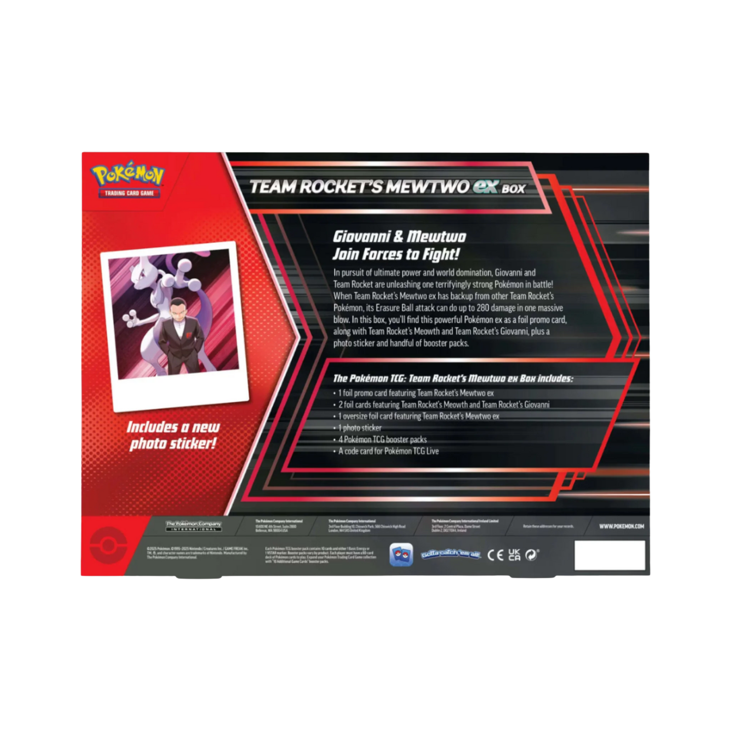 Team Rocket's Mewtwo EX Box